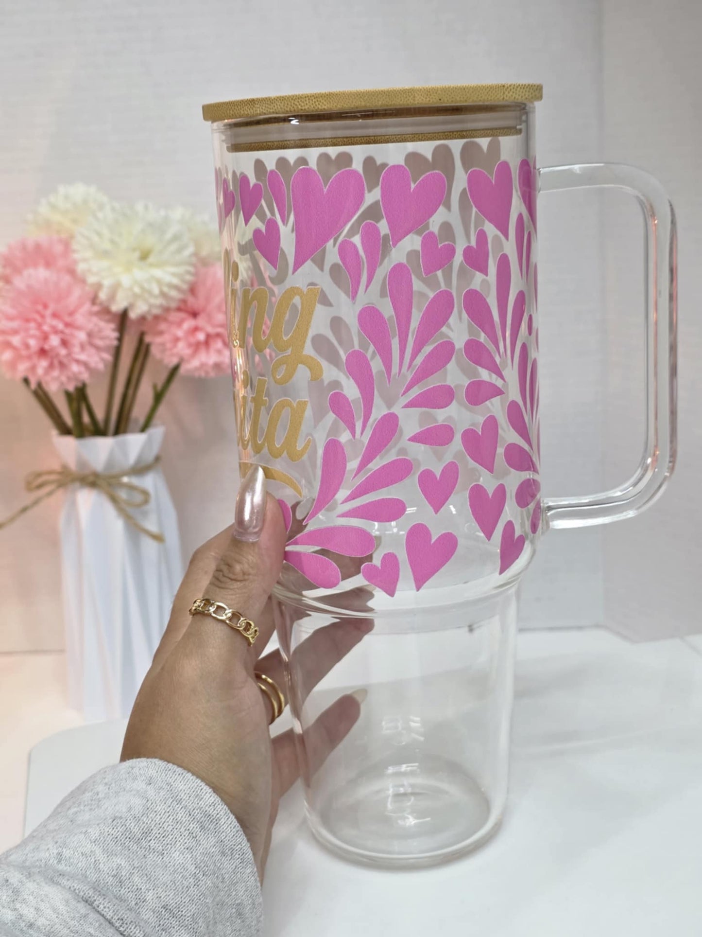 Mexican Talavera 40oz Tumbler, Gift for Her with Talavera Design, Talavera Gifts for Her, Mexican Talavera, Cafecito Tumbler, Latina Gift, Mexican Gift for Women
